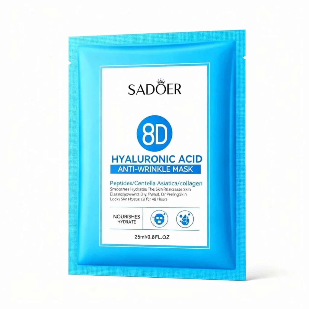 Masca de fata cu acid hialuronic, SADOER - imagine 3
