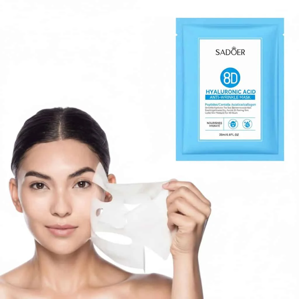 Masca de fata cu acid hialuronic, SADOER - imagine 2