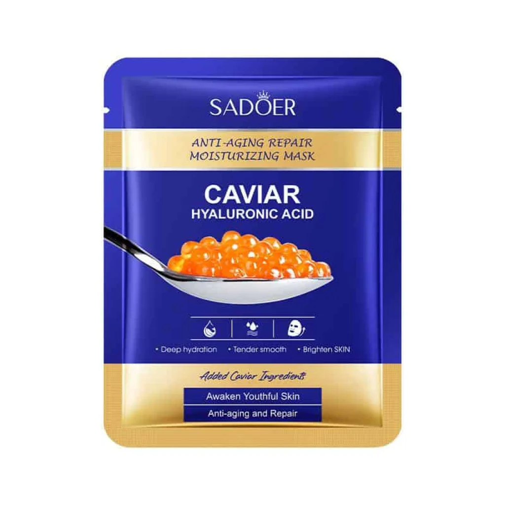 Masca de fata cu acid hialuronic si caviar, SADOER