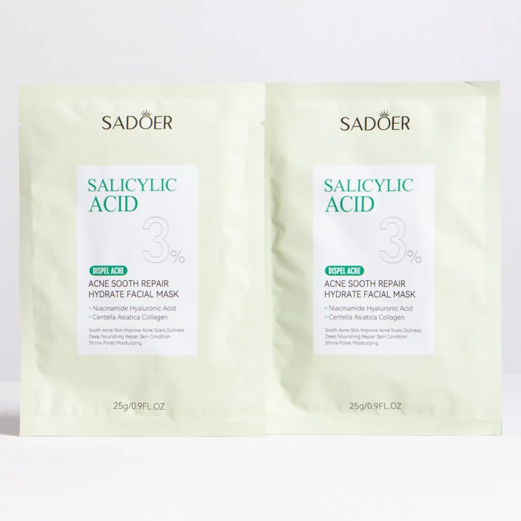 Masca de fata cu acid salicilic, SADOER - imagine 2