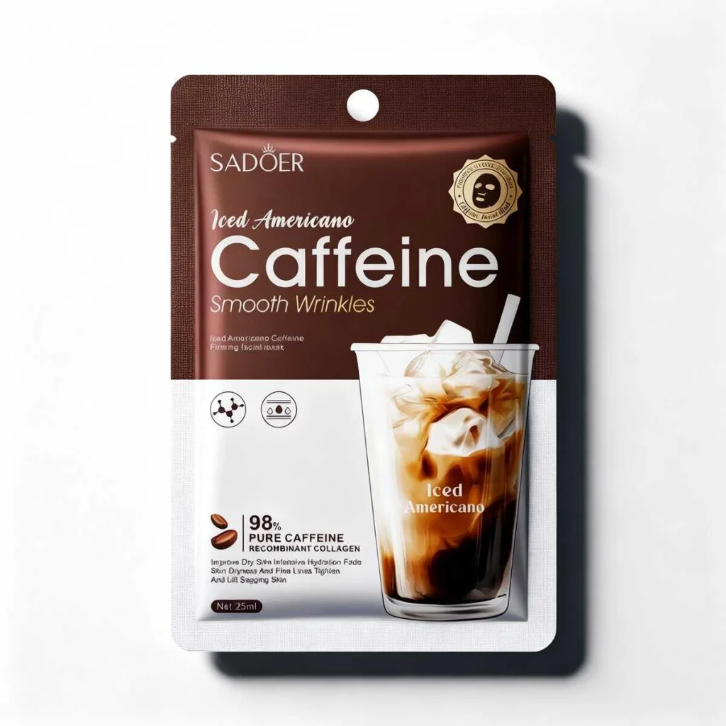 Masca de fata cu cafeina, SADOER - imagine 2