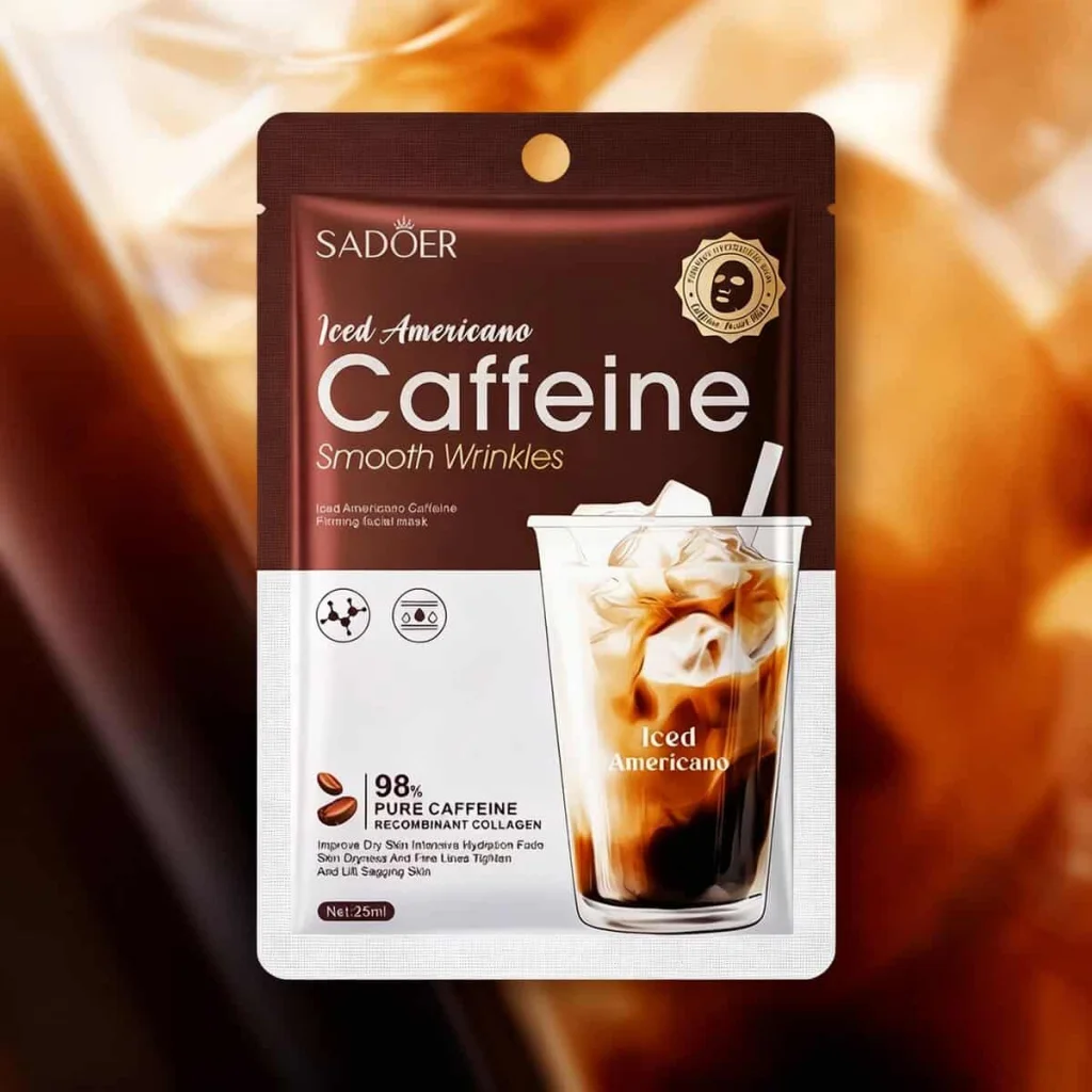 Masca de fata cu cafeina, SADOER - imagine 3