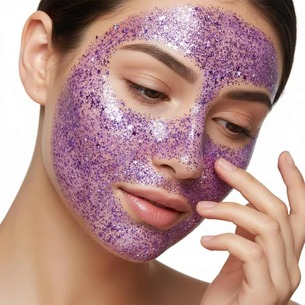 Masca de fata cu glitter, pentru ten problematic, 50g - imagine 4