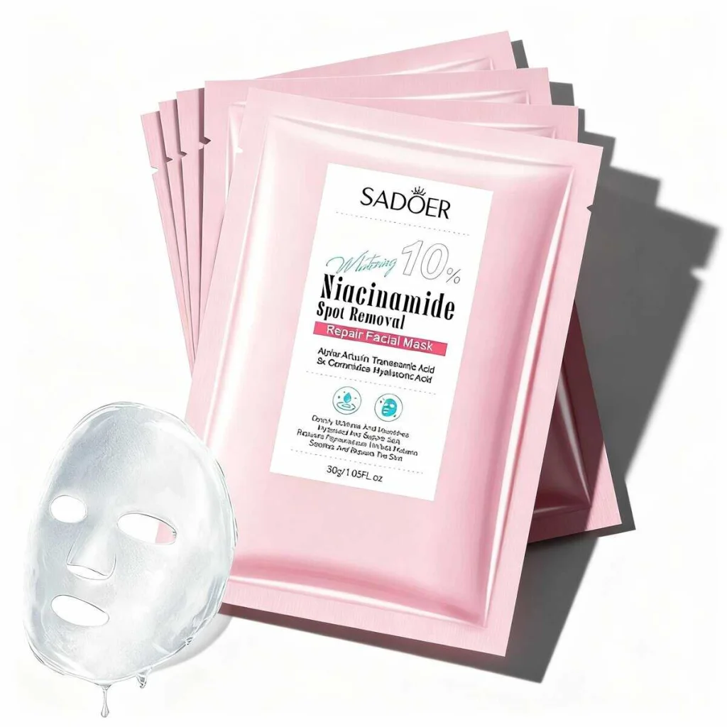 Masca de fata cu niacinamide, SADOER - imagine 3