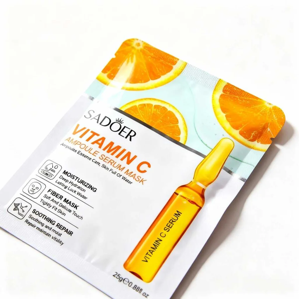 Masca de fata cu ser cu vitamina C, SADOER - imagine 2