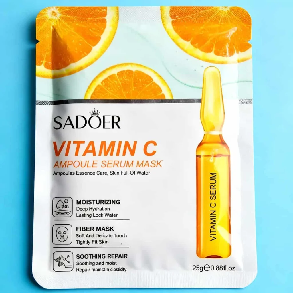 Masca de fata cu ser cu vitamina C, SADOER - imagine 3