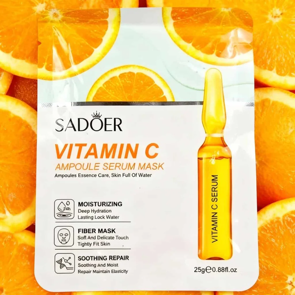 Masca de fata cu ser cu vitamina C, SADOER - imagine 4