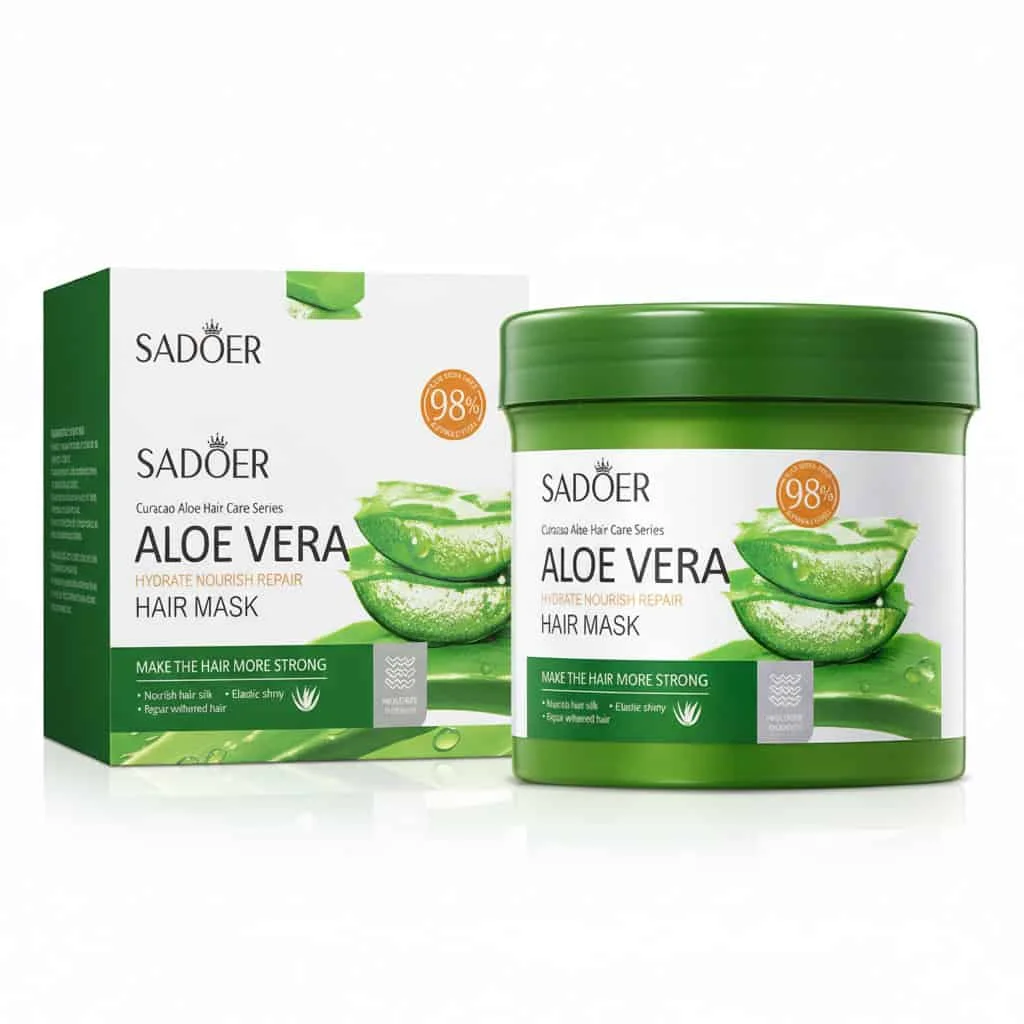 Masca de par cu aloe vera, Sadoer, cantitate 500g - imagine 2