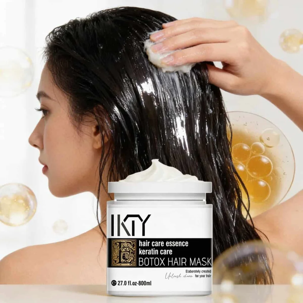 Mască de păr cu keratină, IKTY, 800 ml - imagine 2