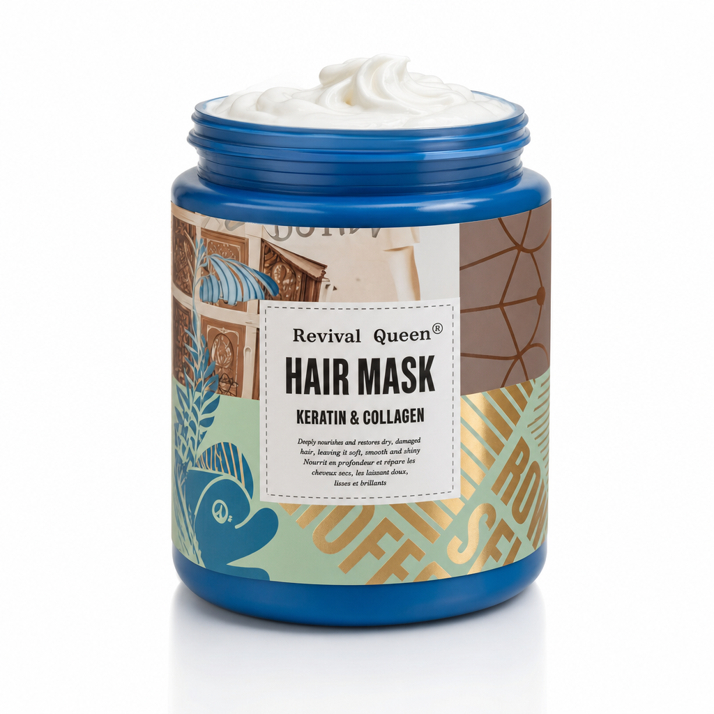 Mască de păr cu keratină și colagen, Revival Queen, 1000 ml - imagine 3