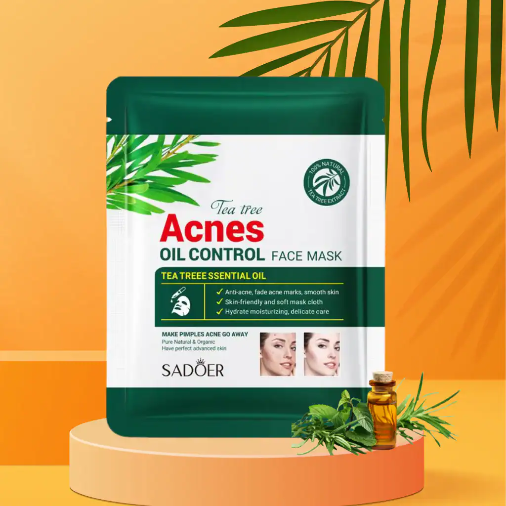 Mască facială anti acnee, cu extract de arbore de ceai - imagine 2