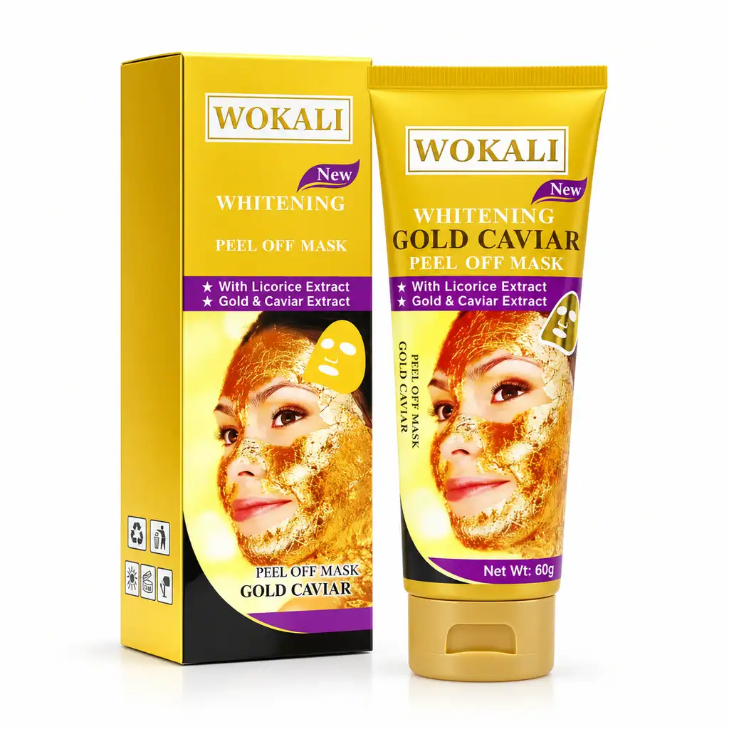 Mască facială peel-off Gold Caviar, WOKALI, 60 g