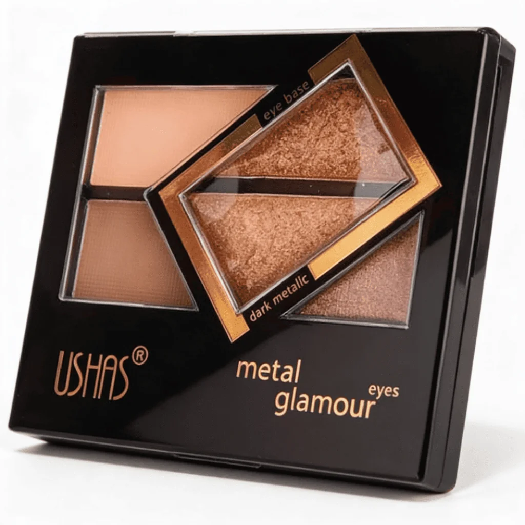 Mini paleta de machiaj, USHAS, metal glamour - imagine 3