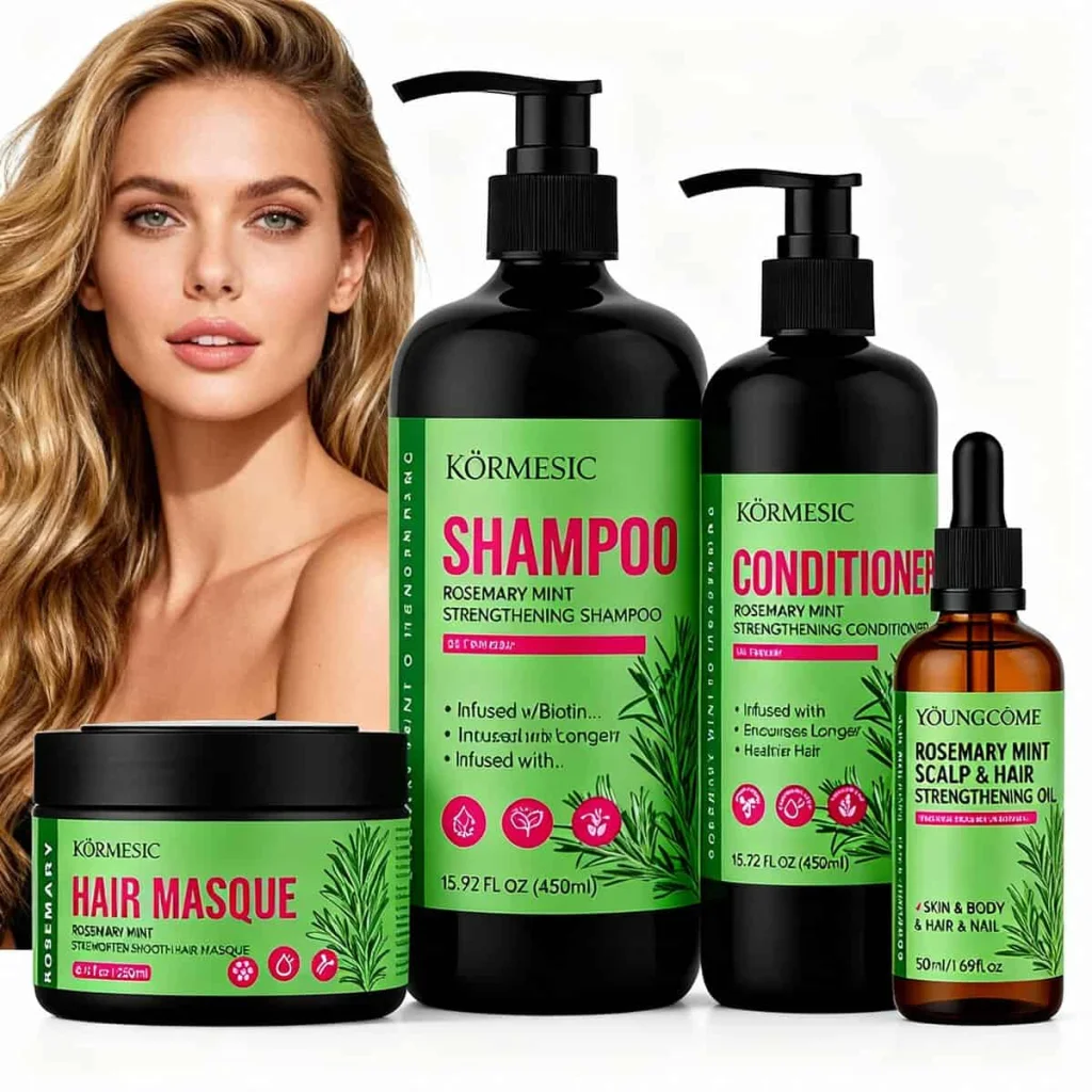 Pachet pentru par sampon, balsam, masca si ulei cu rozmarin - imagine 3