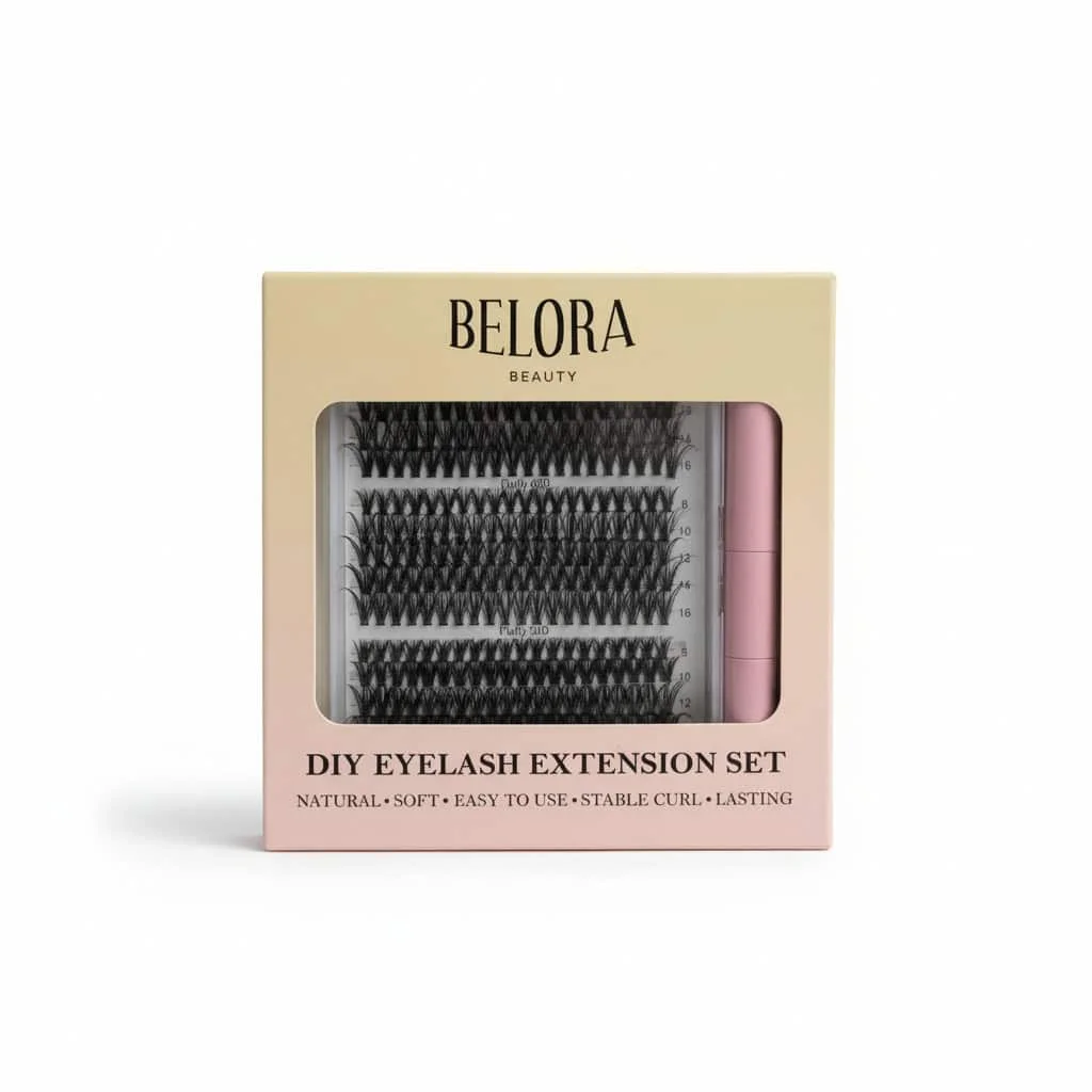 Pachet smocuri de gene Belora premium și spumă de gene - imagine 2