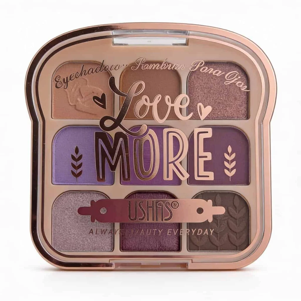 Paleta de machiaj, Love More, nunata 06, Ushas, 9 culori - imagine 2