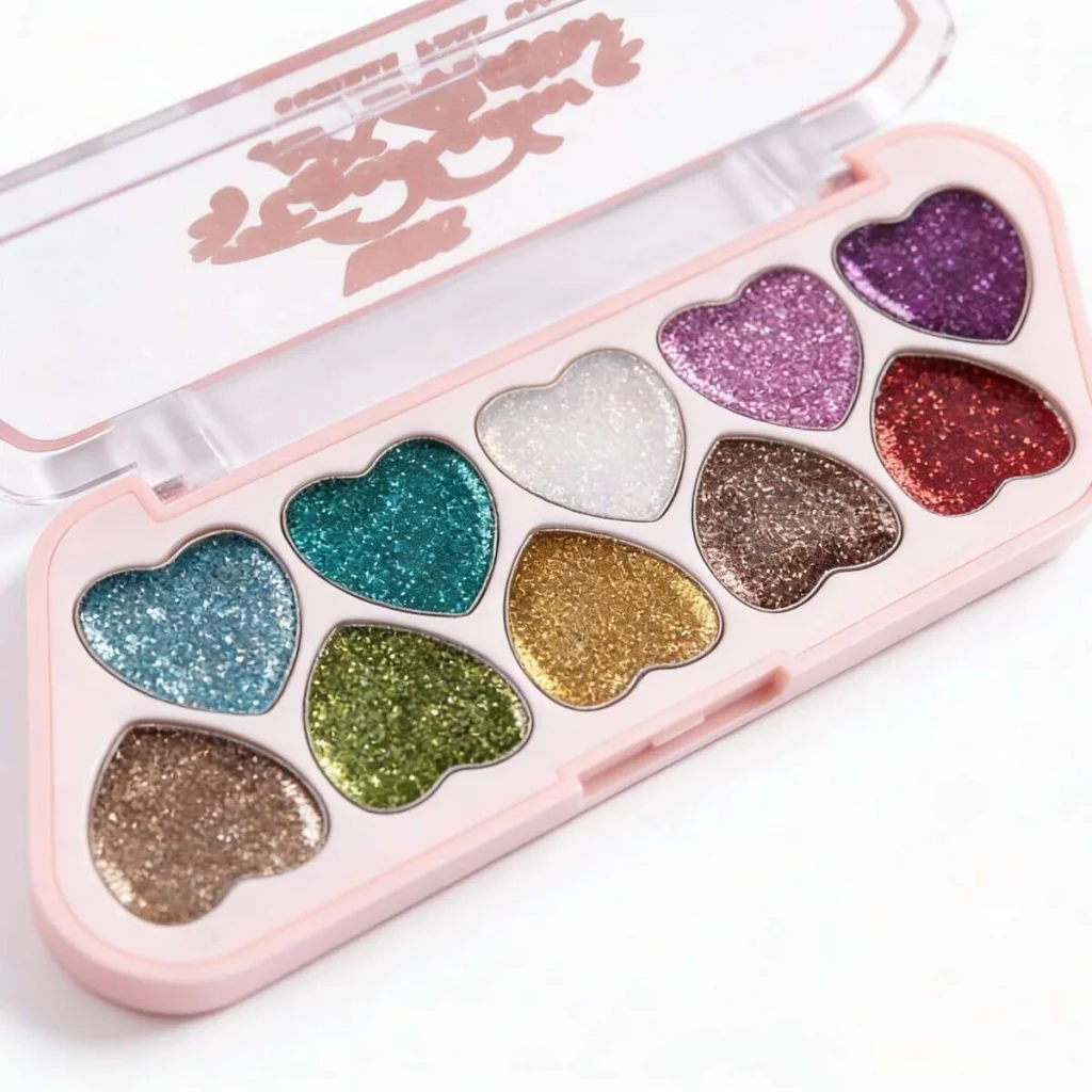 Paleta de machiaj cu sclipici, USHAS - imagine 4