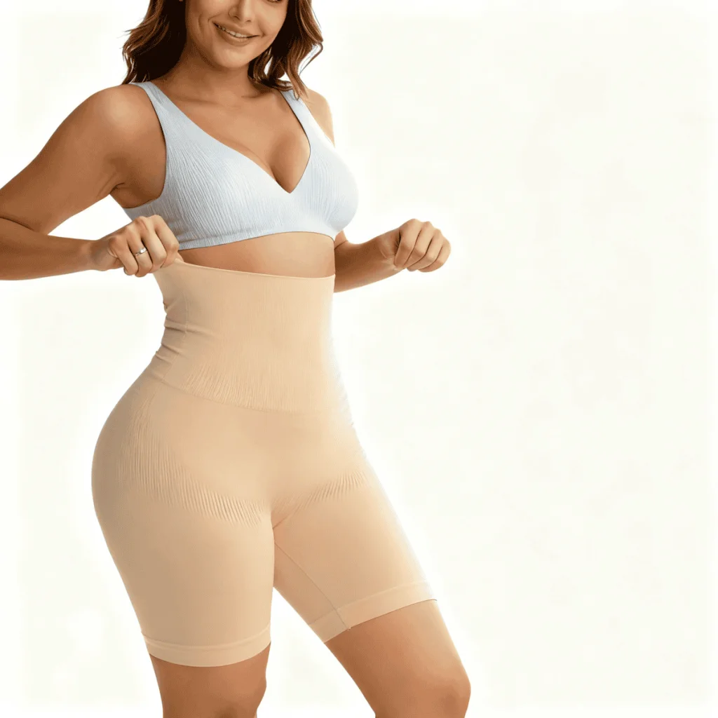 Pantaloni modelatori BodySlim cu talie înaltă, 1 bucată - imagine 3