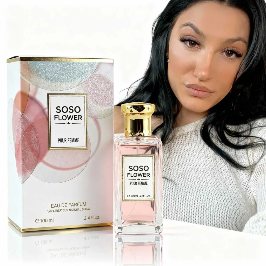 Parfum Soso Flower Pour Femme, 100 ml - imagine 4