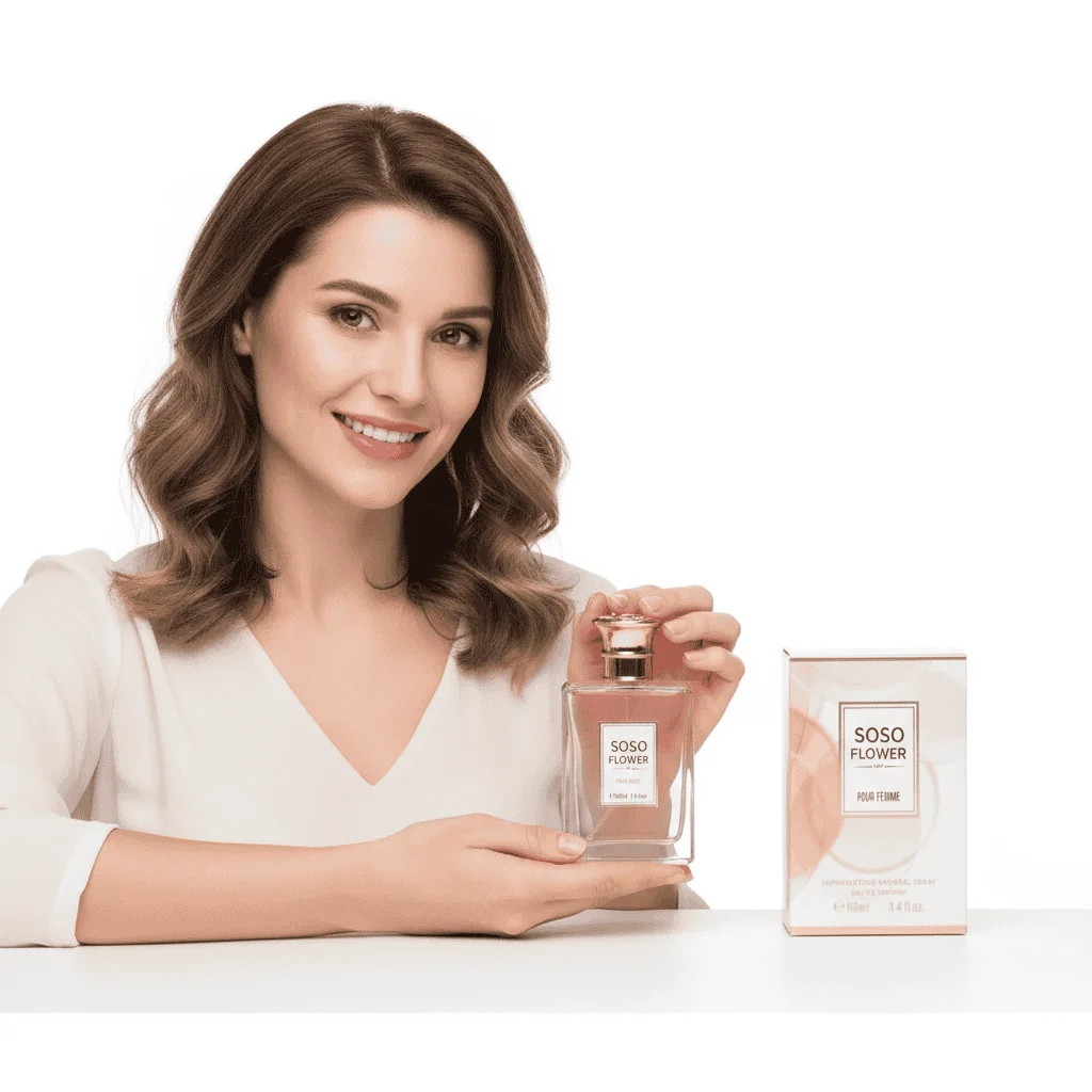 Parfum Soso Flower Pour Femme, 100ml - imagine 3