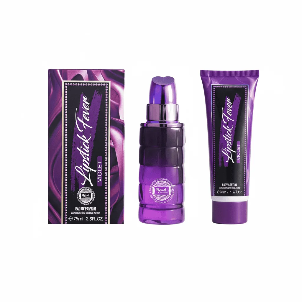 Parfum și Loțiune, Lipstick Fever Violet, 2 piese