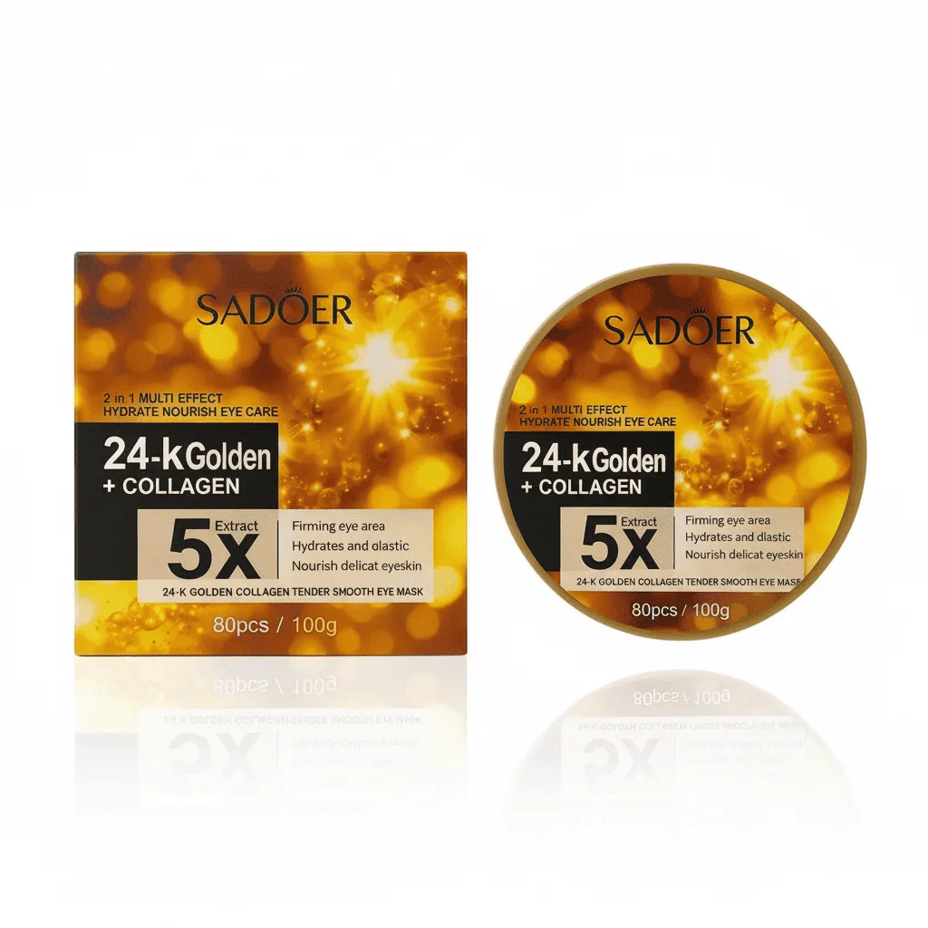 Patch hidratant cu aur de 24 k si colagen, 80 buc - imagine 2