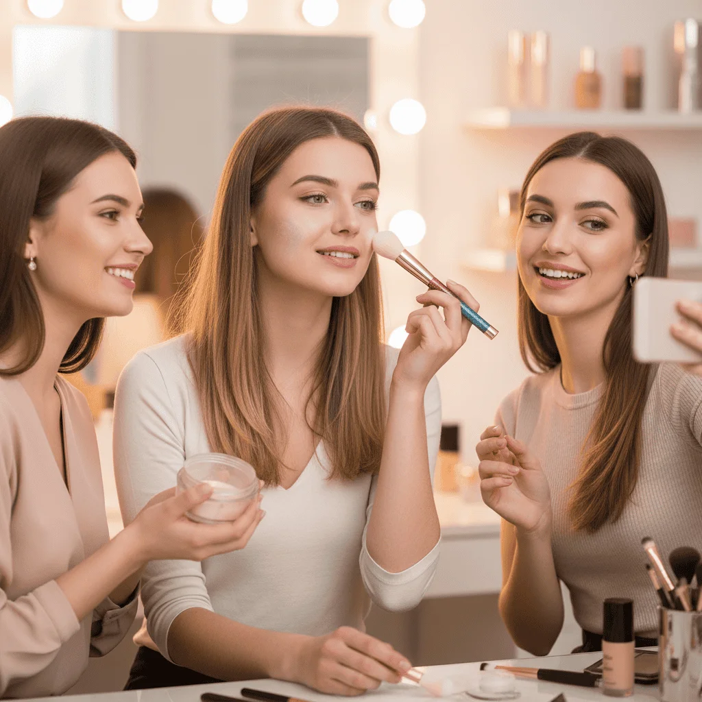 Pensulă pentru machiaj Rose Cosmetics - imagine 3