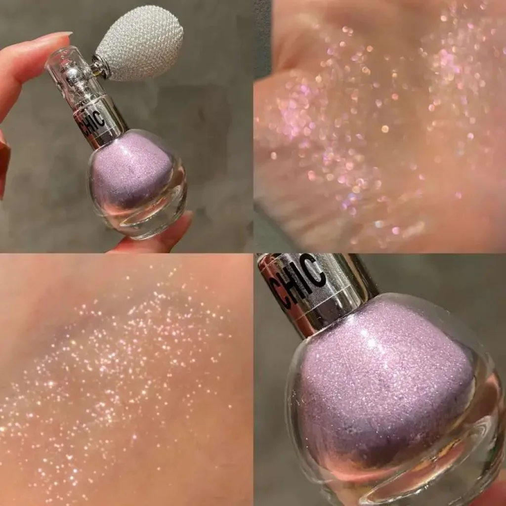 Pudră iluminatoare cosmetică pentru față și corp, 1 bucată - imagine 7