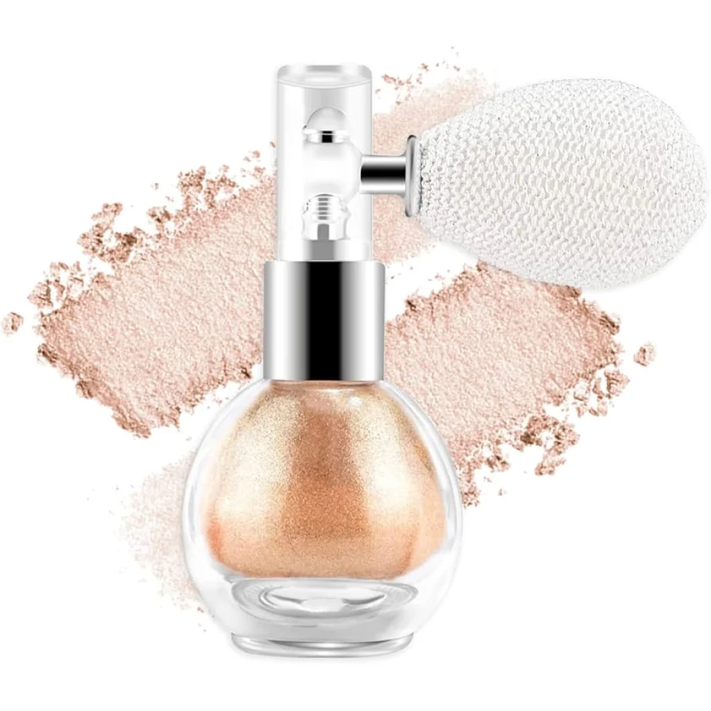 Pudră iluminatoare cosmetică pentru față și corp, 1 bucată - imagine 3