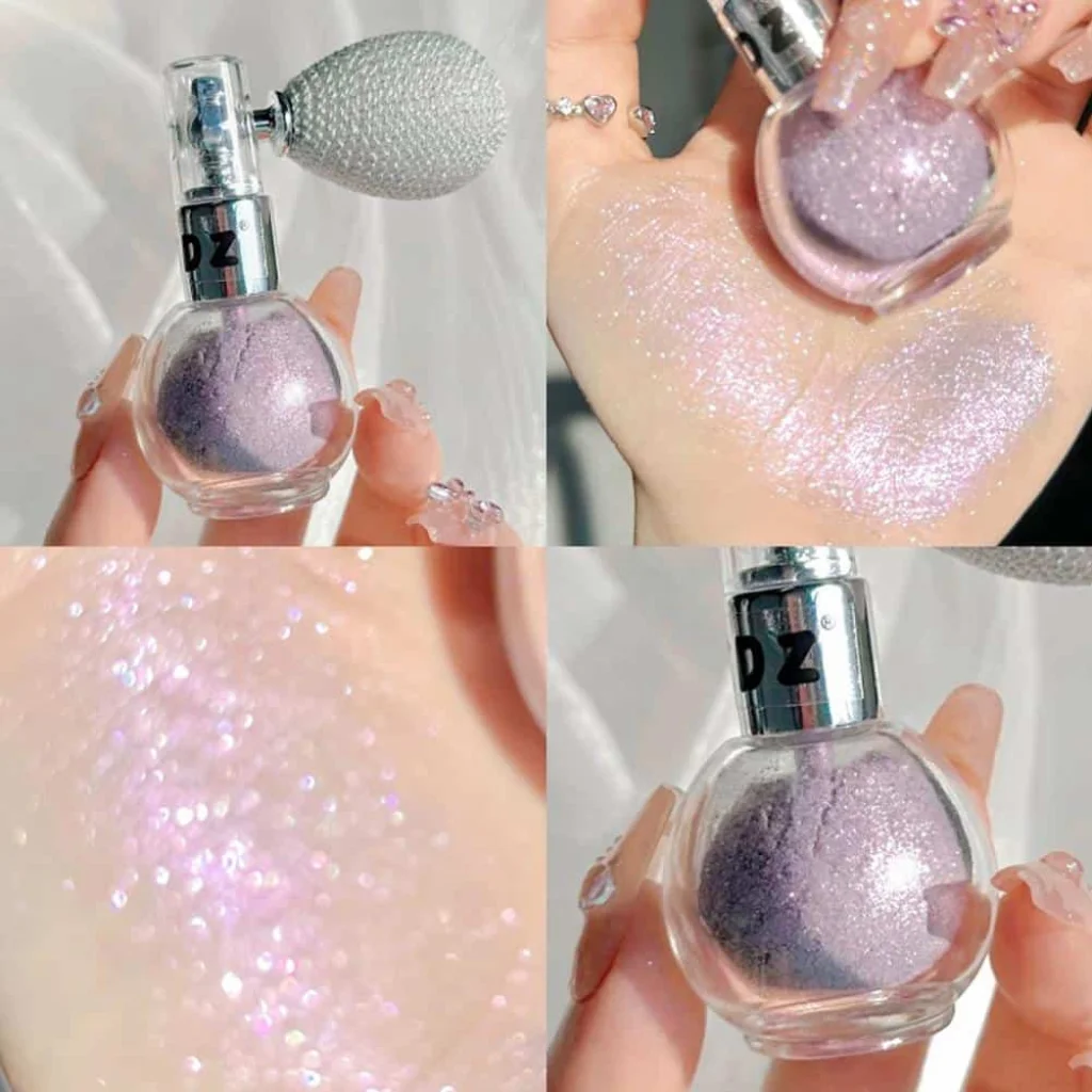Pudră iluminatoare cosmetică pentru față și corp, 1 bucată - imagine 6