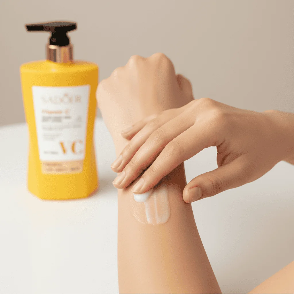 SADOER Vitamin C Body Lotion, 400 ml - imagine 2