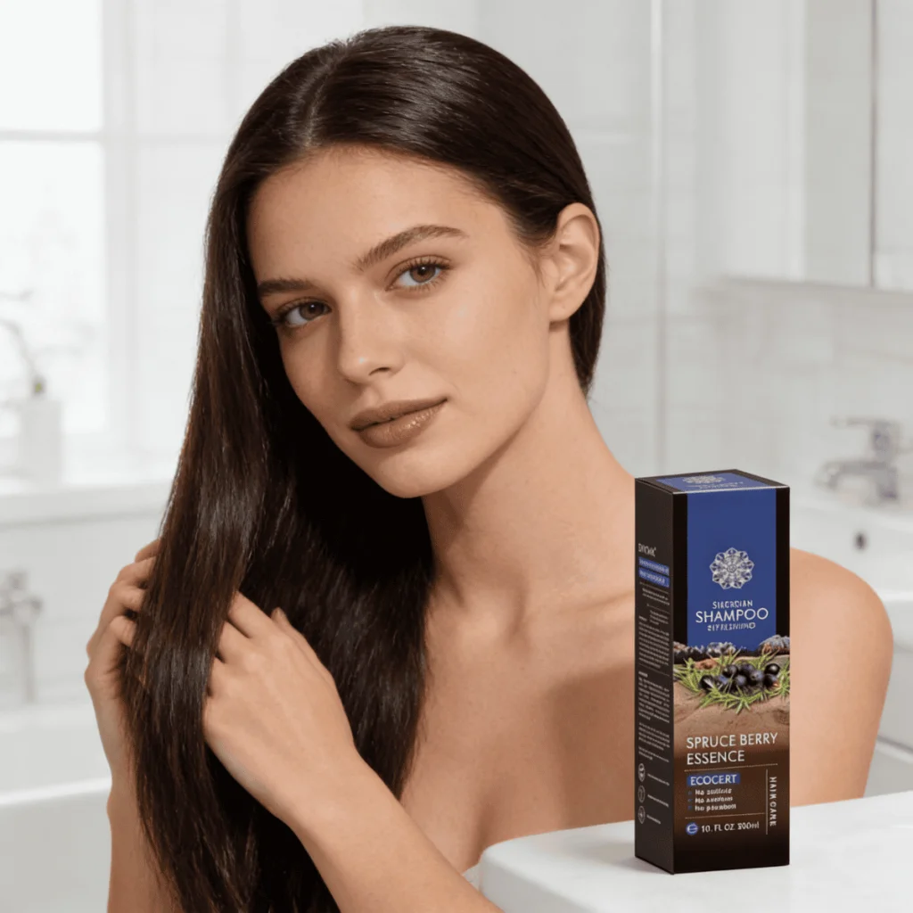 Șampon Refreshing cu Spruce Berry pentru Toate Tipurile de Păr, 900 ml - imagine 4