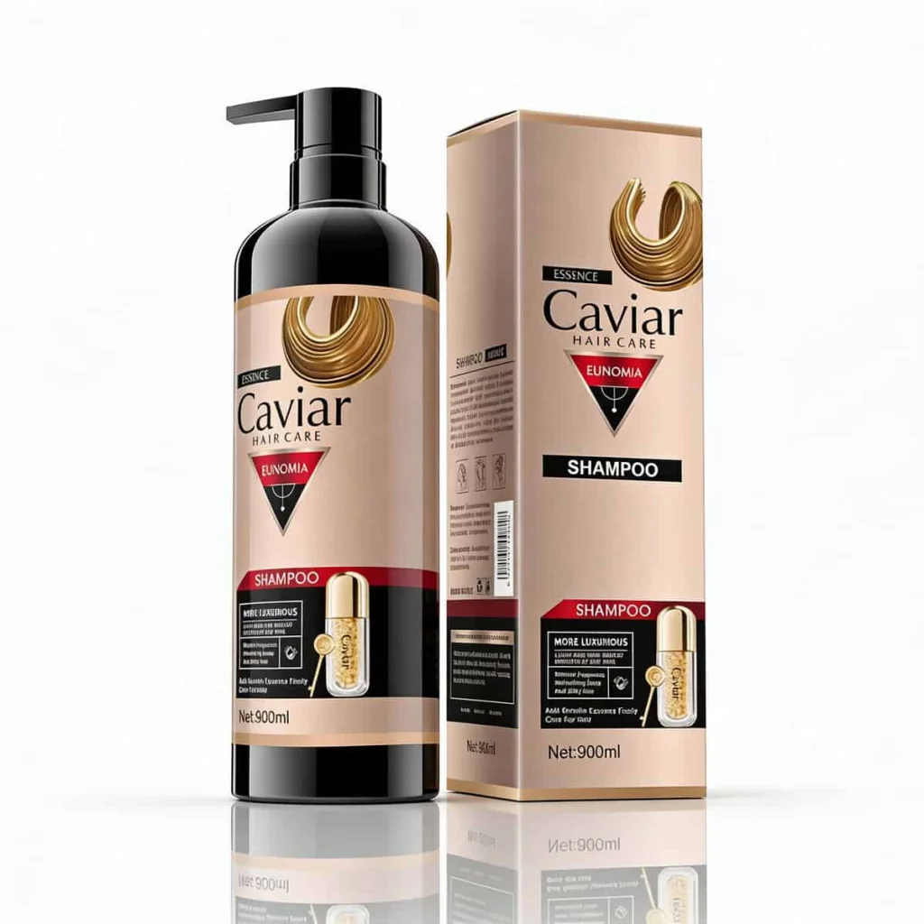 Sampon de par cu esenta de caviar, cantitate 900 ml - imagine 2