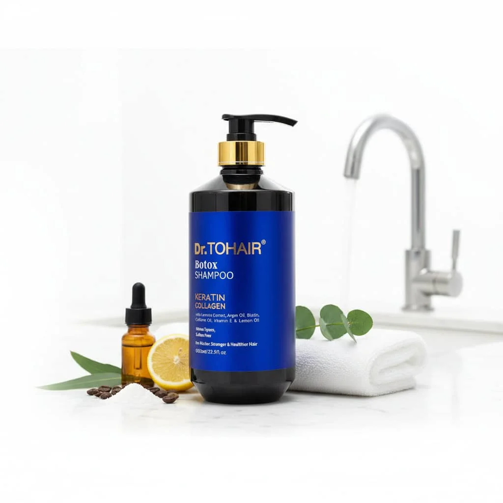 Sampon de par cu keratina, fara sulfati, cantitate 850 ml - imagine 3