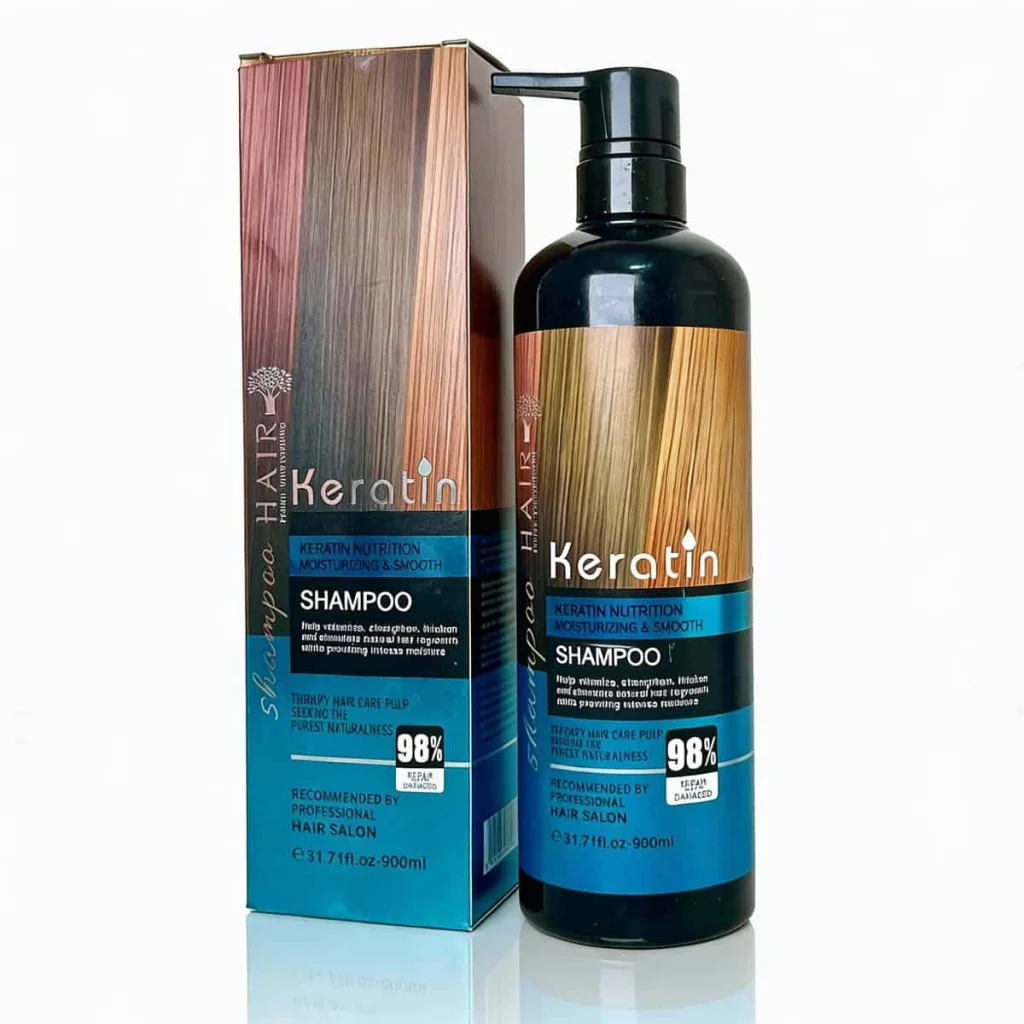 Sampon de par cu keratina, pentru par ca la salon, cantitate 900 ml - imagine 2