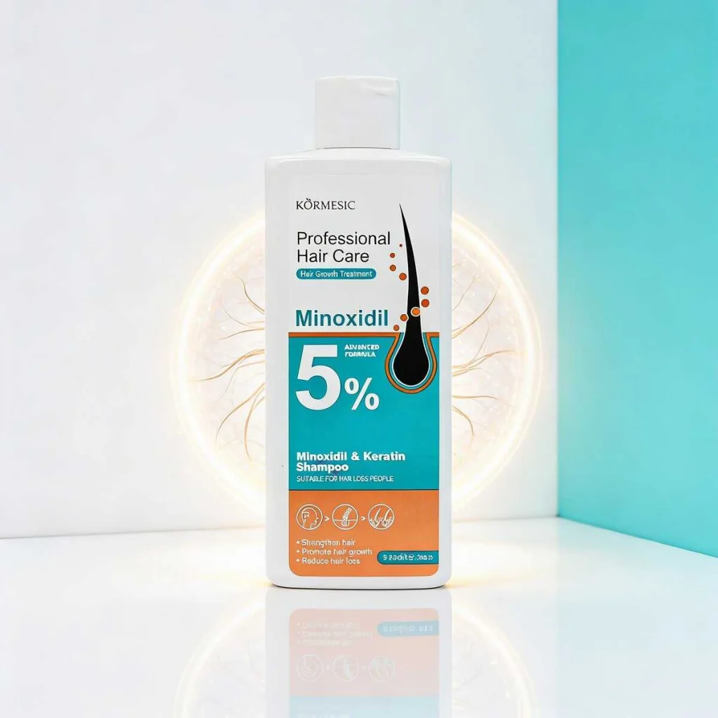 Șampon de păr profesional cu minoxidil si keratina, Kormesic, 265 g - imagine 2