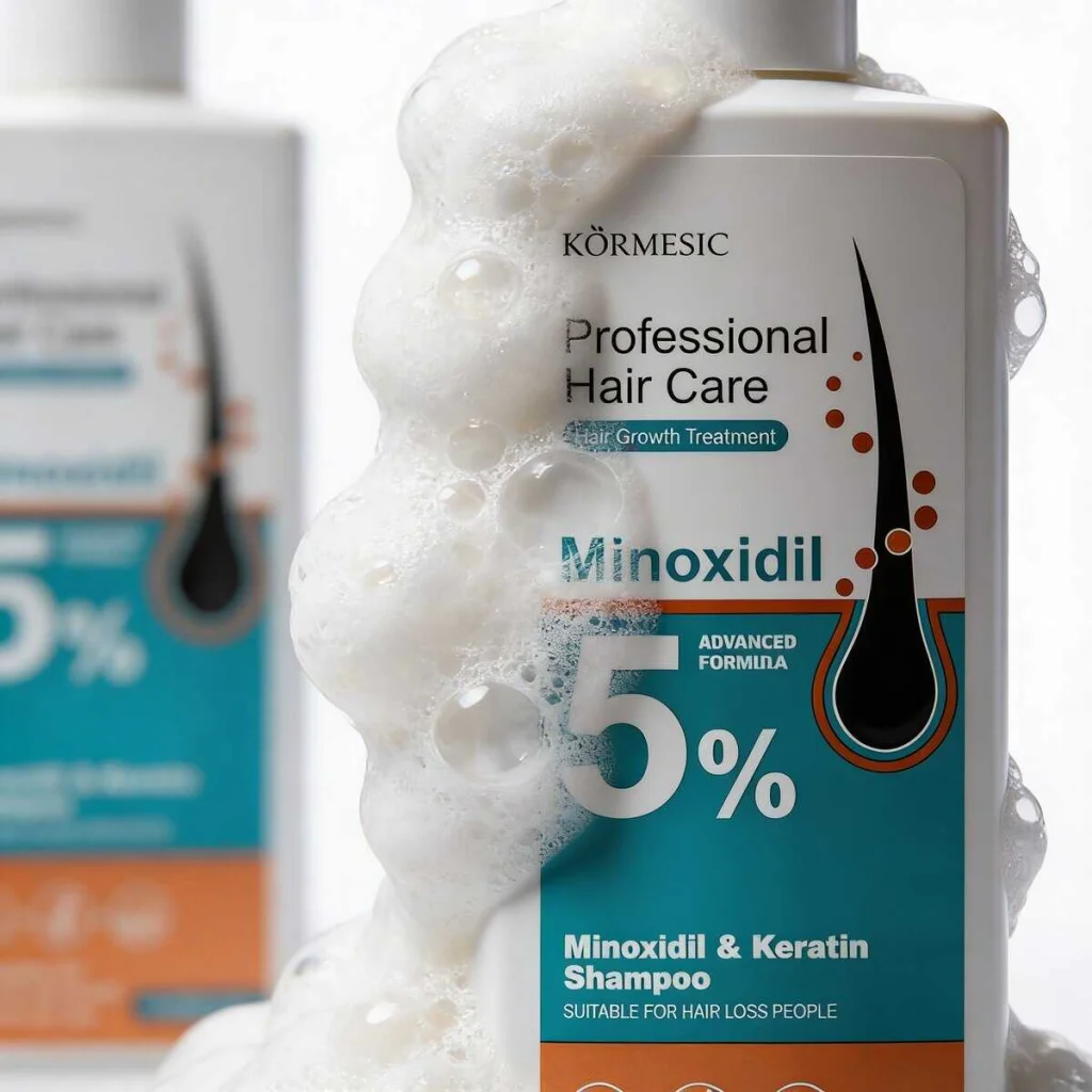 Șampon de păr profesional cu minoxidil si keratina, Kormesic, 265 g - imagine 3