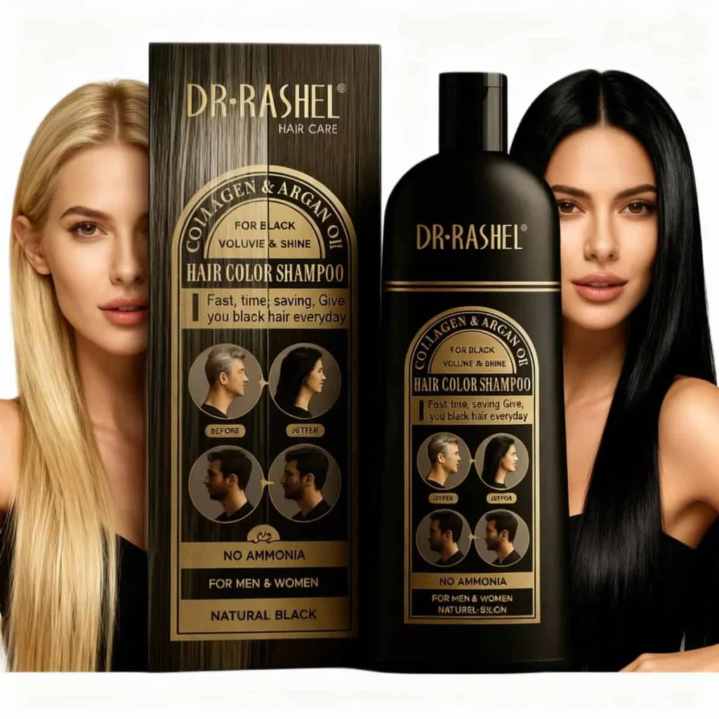 Sampon nuanțator Natural Black, 400ml - imagine 3