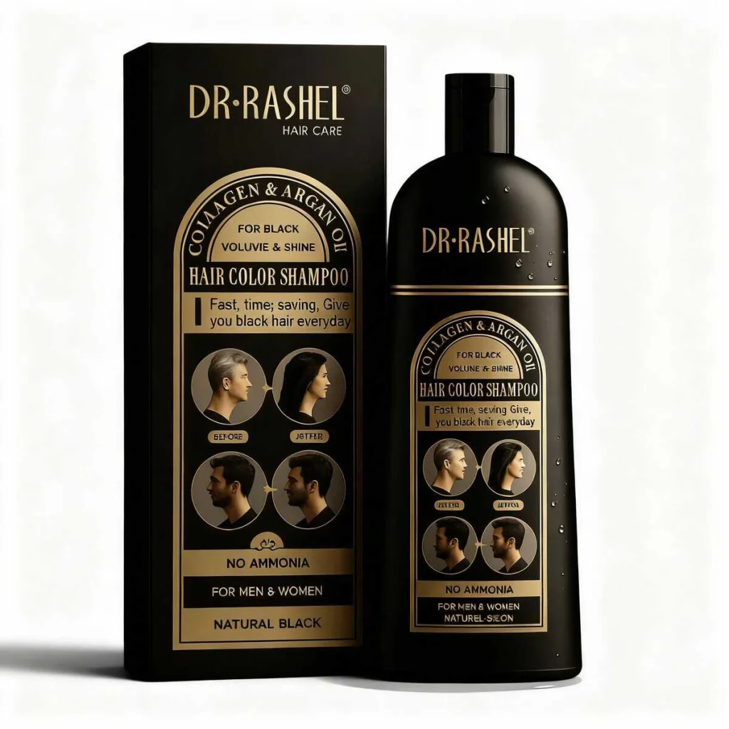 Sampon nuanțator Natural Black, 400ml