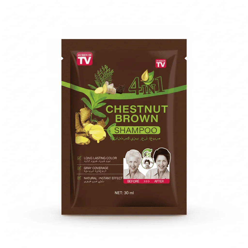 Șampon nuanțator, chestnut brown, 20 ml, 10 plicuri - imagine 2