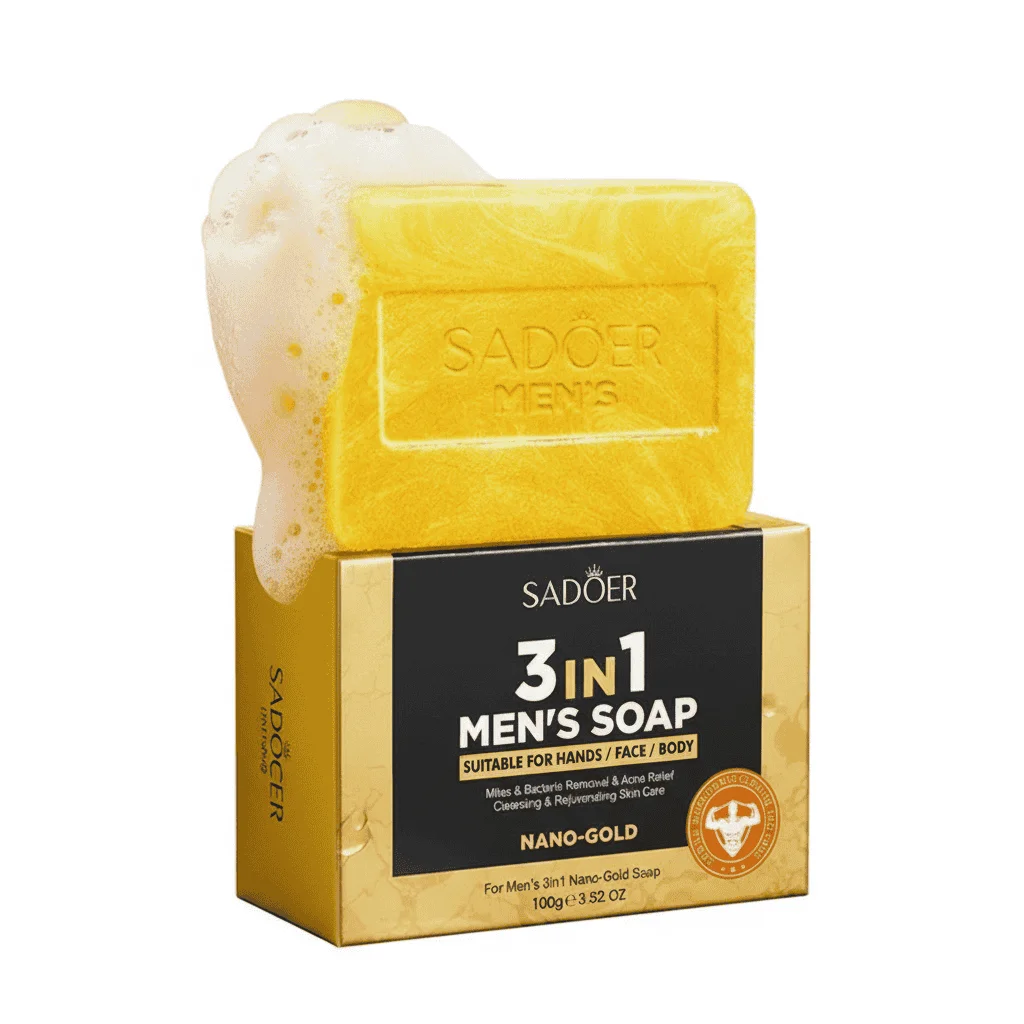 Săpun Masculin 3-în-1 Nano-Gold, Sadoer, 100g