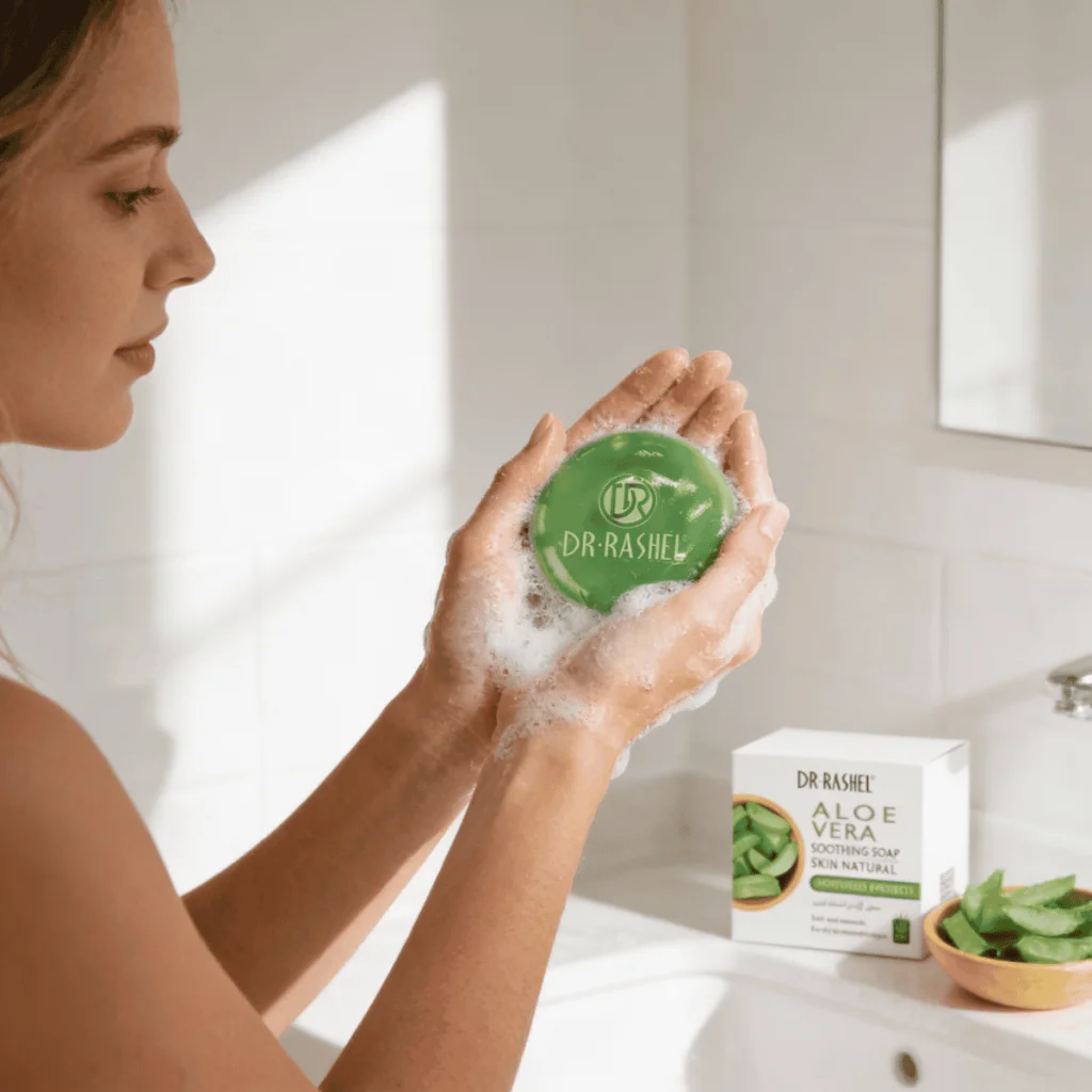 Sapun hidratant cu aloe vera, Dr.Rashel, 100g - imagine 3