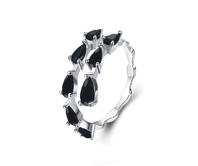 Inel Elegant Black Awn