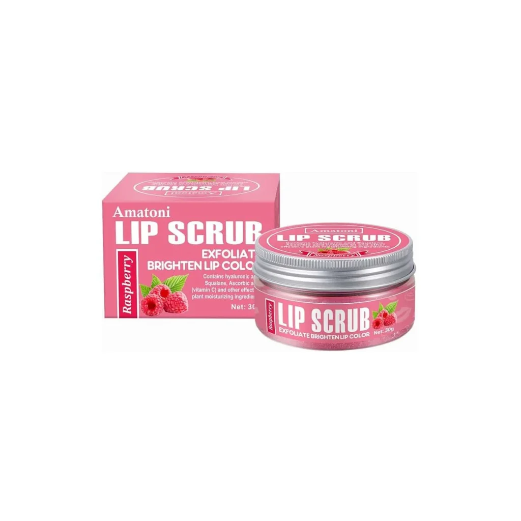 Scrub de buze cu zmeură, Amatoni, 30 g