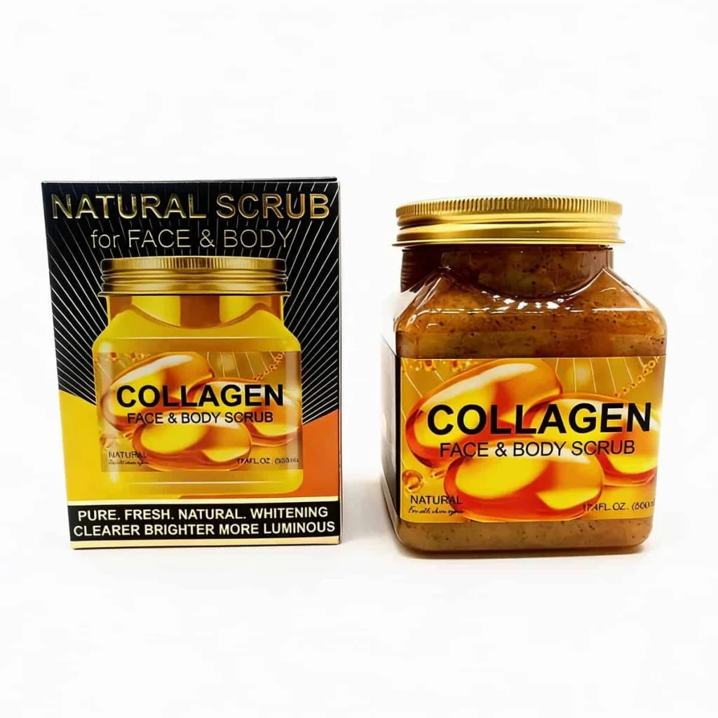 Scrub de corp cu colagen, Wokali, 350 ml