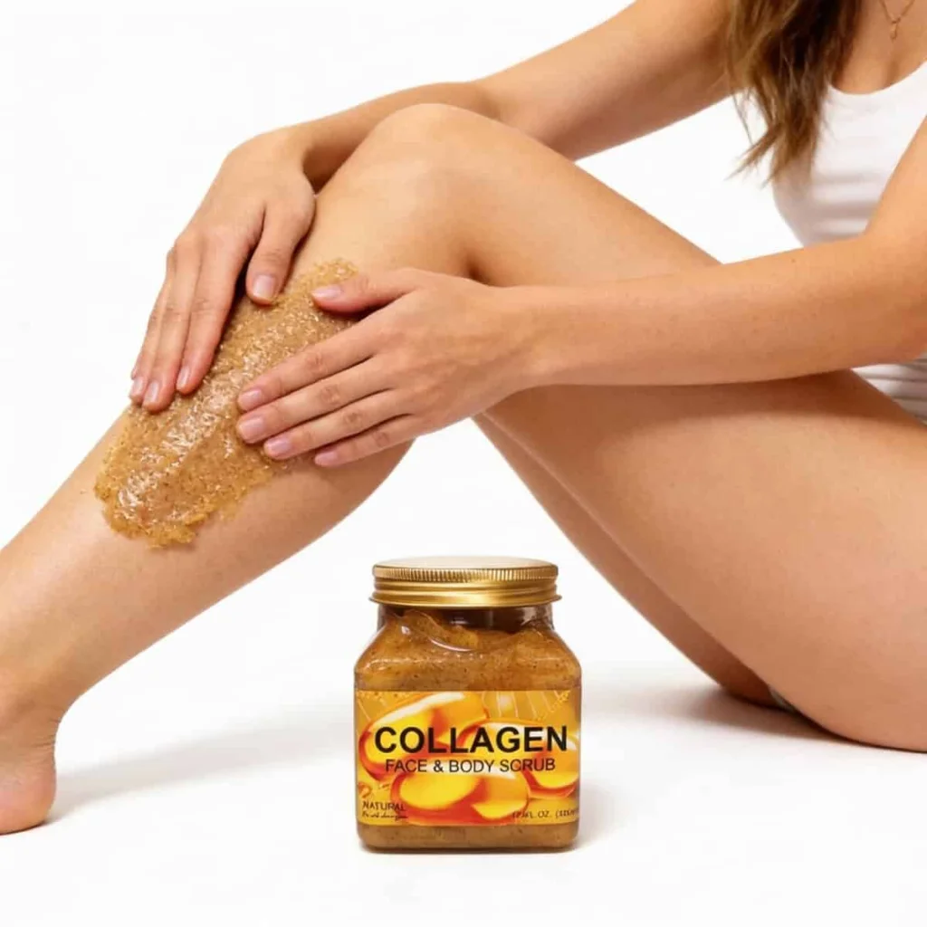 Scrub de corp cu colagen, Wokali, 350 ml - imagine 2