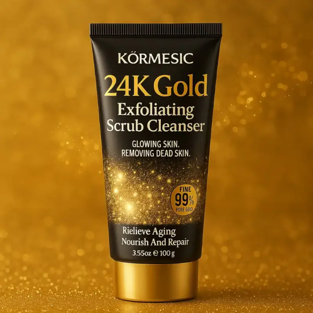 Scrub facial Gold, Kormesic, 100g - imagine 4