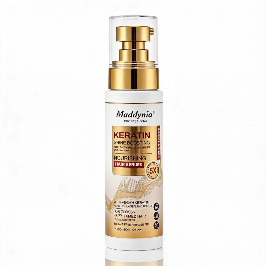 Ser de păr cu keratină pentru par strălucitor, Maddynia, 100 ml