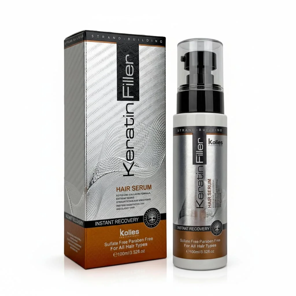 Ser de păr cu keratină, reparare intensă, Kolies, 100 ml - imagine 3