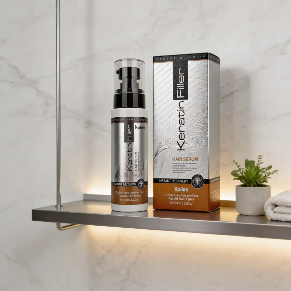 Ser de păr cu keratină, reparare intensă, Kolies, 100 ml - imagine 2
